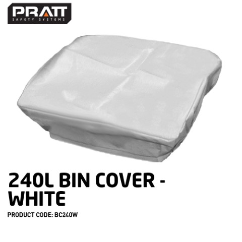 PRATT 240L BIN COVER - WHITE  